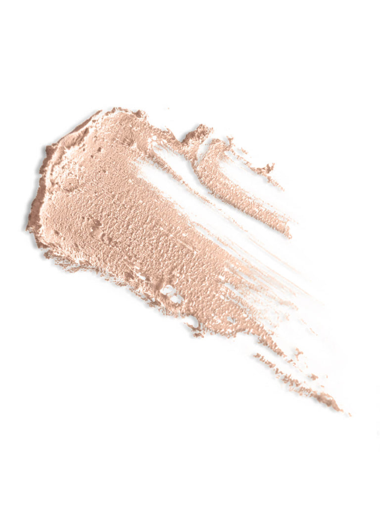 Champagne -- cheeky rose cream highlighter swatch on white background