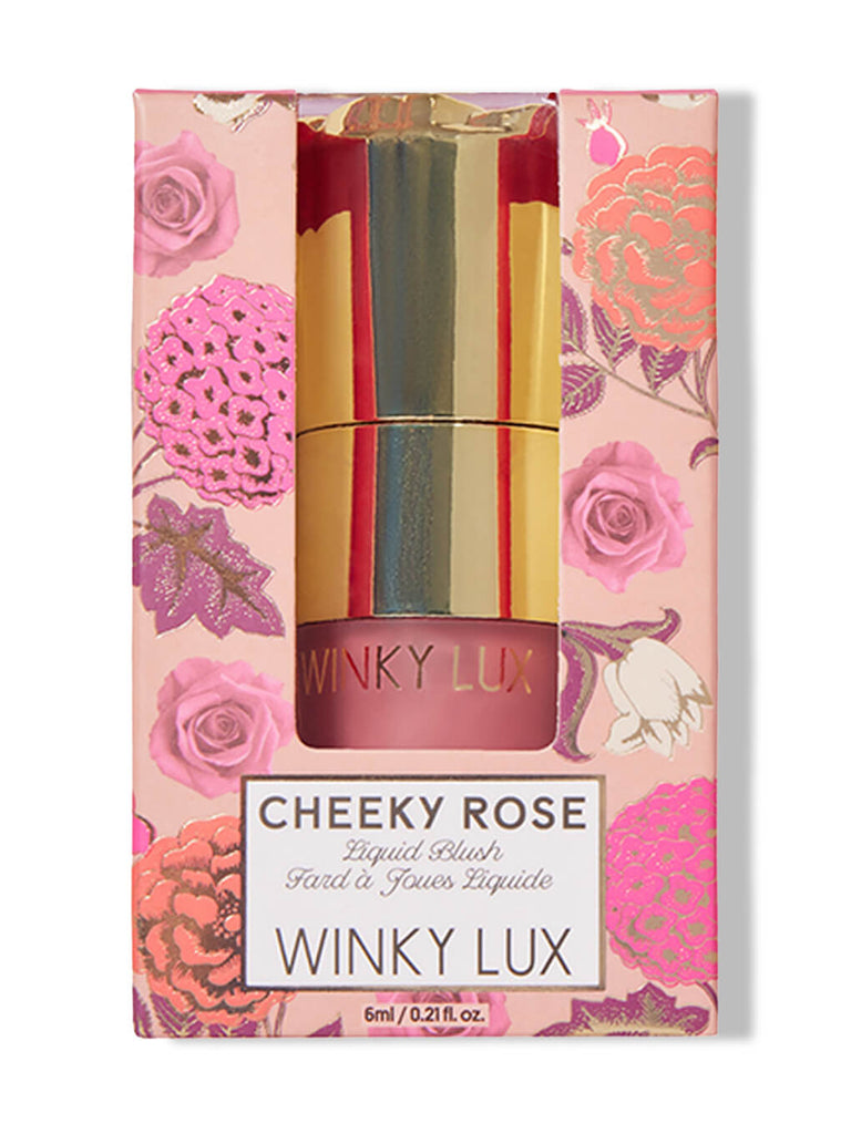 lovely -- cheeky rose liquid blush in box on white background