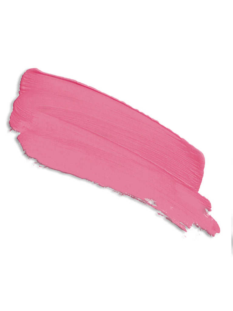 lovely -- cheeky rose liquid blush swatch on white background