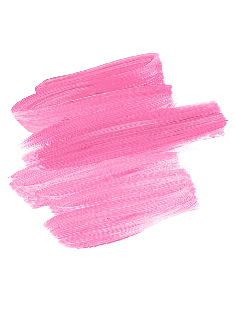 pink -- flower ph lip balm swatch on white background
